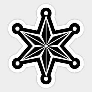 White Star Sticker